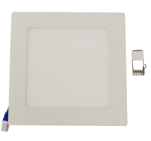 Kit 10 Peças Luminária Plafon LED Quadrado Embutir 12w Branco Frio 6500k - Powerxl