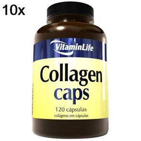 Kit 10X Collagen Caps Colágeno - 120 Cápsulas - Vitaminlife