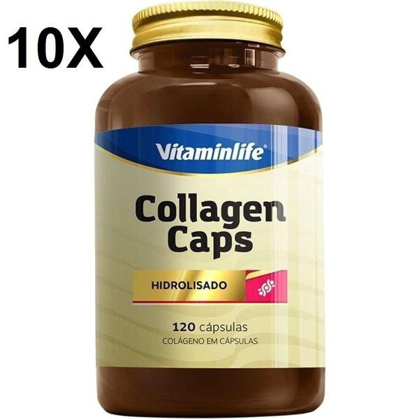 Kit 10X Collagen Caps Colágeno - 120 Cápsulas - VitaminLife