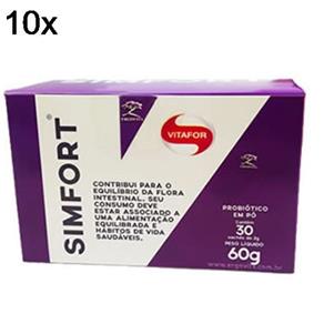 Kit 10X Simfort - 30 Sachês 2G - Vitafor