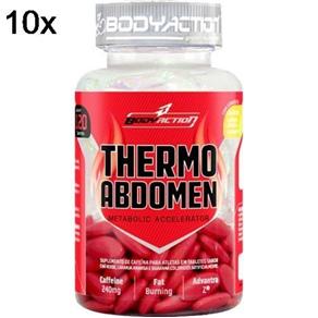 Kit 10X Thermo Abdomen - 120 Tabletes - Bodyaction