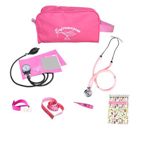 Tudo sobre 'Kit 14 Enfermagem Premium com Necessaire Exclusiva Pink - Ap. Rosa'