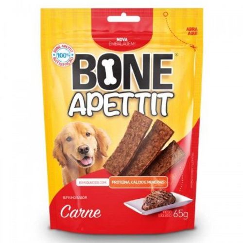 Kit 15 Bifinho Bone Apettit Carne 65gr