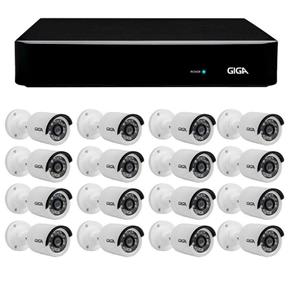 Kit 16 Câmeras de Segurança HD 720p Giga Security GS0013 + DVR Giga Security Multi HD + Acessórios