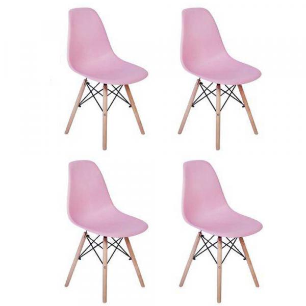 Tudo sobre 'Kit 4 Cadeira Charles Eiffel Eames Fortt Rosa - FT-18090'