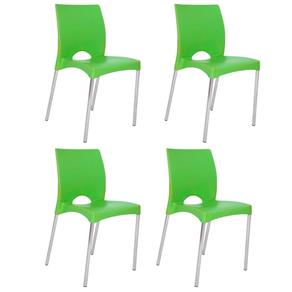 KIt 4 Cadeiras Boston Verde - Verde Musgo