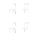 Kit 4 Cadeiras Tiffany Branco