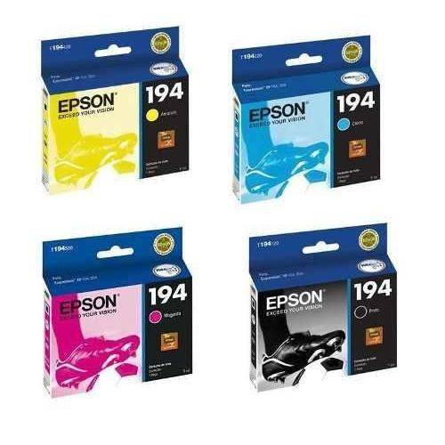 Kit 4 Cartuchos Epson Original T194 para Xp104 Xp204 Xp-214