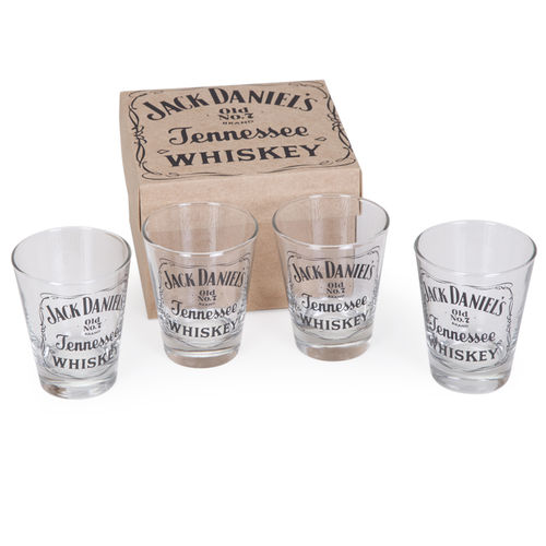 Tudo sobre 'Kit 4 Copos Jack Daniel's Old No.7 Tennnessee Whiskey Personalizados (SQ16782)'