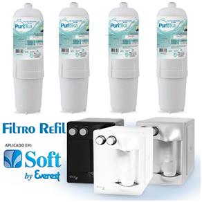 Kit 4 Filtro Refil para Purificador de Água Soft By Everest - Plus, Star, Slim, Fit e Baby (todos)