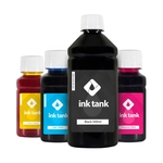 Kit 4 Tintas Epson L6171 Black Pigmentada 500 Ml E Cmy Corante 100 Ml Bulk Ink - Ink Tank