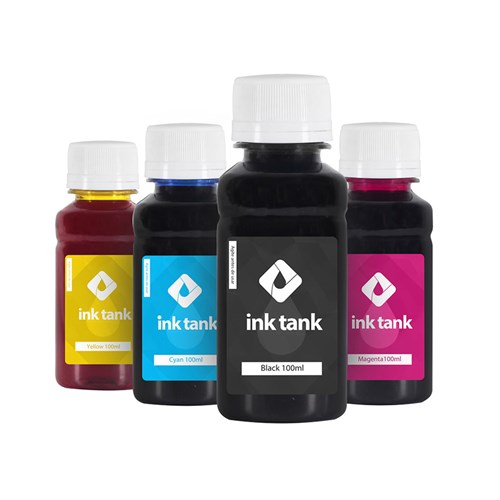 Kit 4 Tintas Hp 662 Black Pigmentada e Cmy Corante 100 Ml - Ink Tank