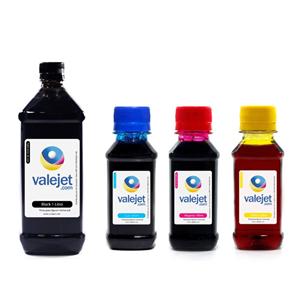 Kit 4 Tintas para Epson Universal Black 500ml Coloridas 100ml