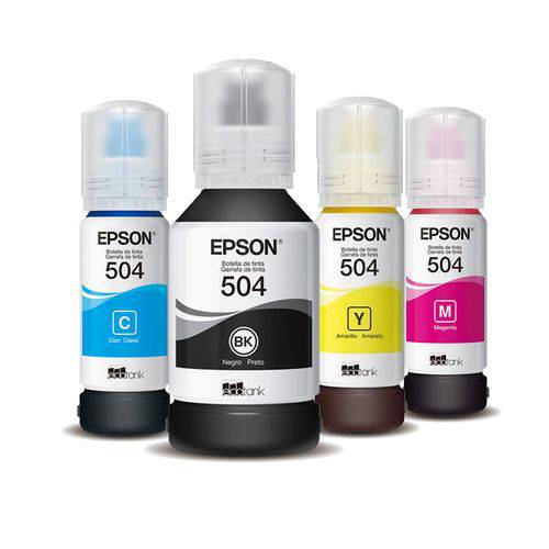 Tudo sobre 'Kit 4 Tintas para Impressora Epson Original L6171'