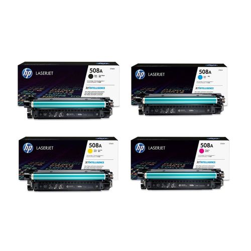 Kit 4 Toner Hp 508a Cf360a Cf361a Cf362a Cf363a Original