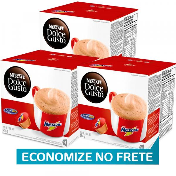 Kit 48 Cápsulas Nescafé Dolce Gusto Nescau- Nestlé
