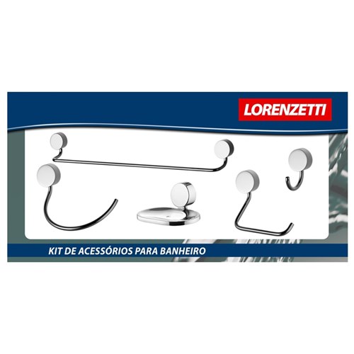 Kit 5 Acessórios para Banheiro Lorenflex 2000 C27 Lorenzetti