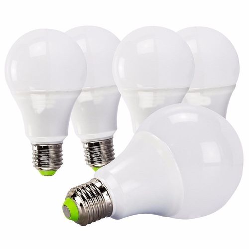 Kit 5 Lâmpada Led Bulbo 5w Branco Frio Super Economica