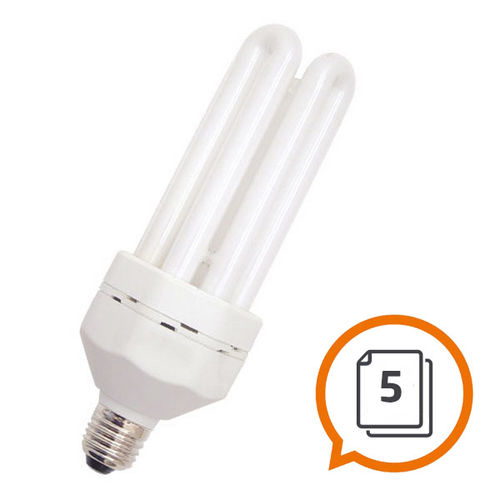 Kit 5 Lampadas Eletronicas 4u 40w 6400k 220v Branco Frio