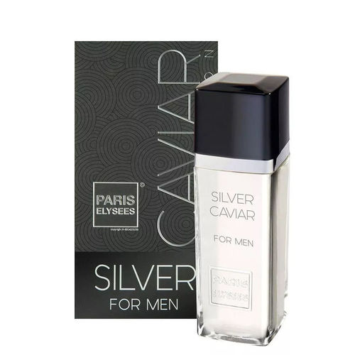 Kit 5 Perfumes Masculino Silver Caviar 100ml Paris Elysees