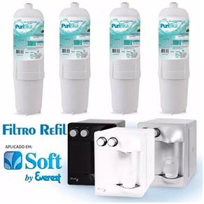 Kit 5 Refil Filtro Purificador Água Soft Everest Slim Fit Baby Star Flat Plus