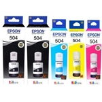 Kit Refil Tinta Epson T504 L5151 L4150 L4150 L5191 L5175 5 Um
