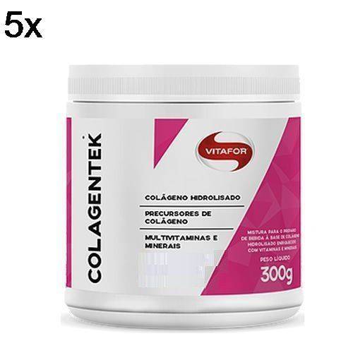 Kit 5X Colagentek - 300g Laranja com Acerola - Vitafor