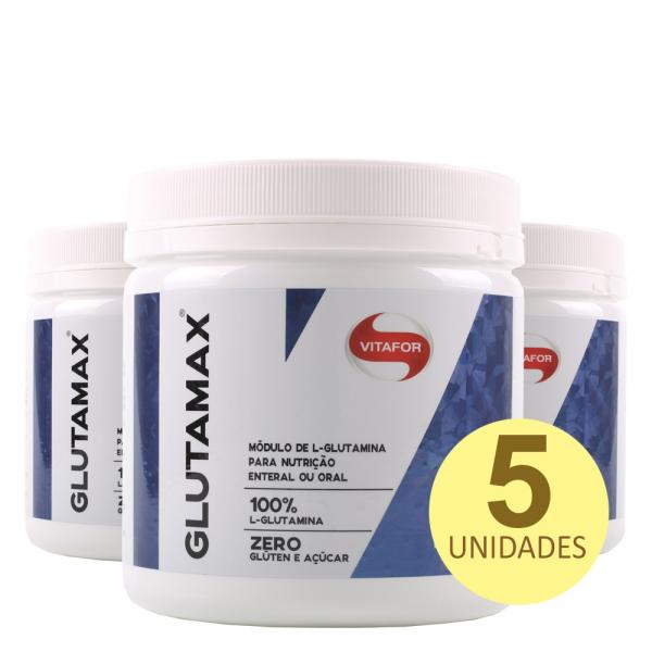 Kit 5x Glutamax 100% L-Glutamina de 400g - Vitafor