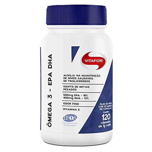 Kit 5x Omega 3 Vitafor 1000mg EPA/DHA Total 600 Cápsulas
