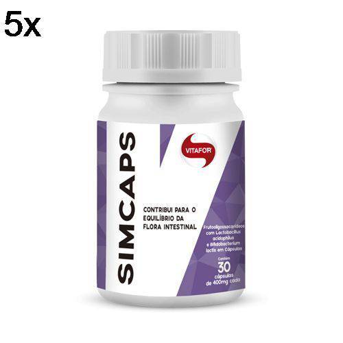 Kit 5X Simcaps - 30 Cápsulas - Vitafor