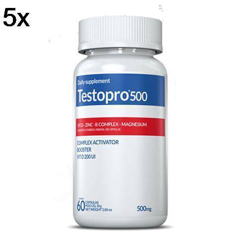 Tudo sobre 'Kit 5X Testopro 500 - 60 Cápsulas - Inove Nutrition'