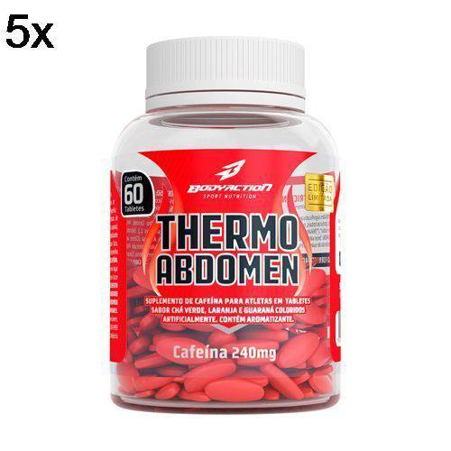 Kit 5X Thermo Abdomen - 60 Tabletes - BodyAction