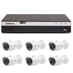 Kit 6 Câmeras de Segurança 4MP 2K Intelbras VHD 3430 B + DVR Intelbras 4K + Acessórios