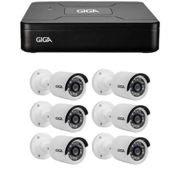 Kit 6 Câmeras de Segurança HD 720p Giga Security GS0018 + DVR Giga Security Multi HD + Acessórios