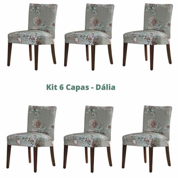 Kit 6 Capas para Cadeira Malha - Dália - Adomes