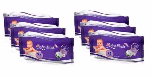 Kit 6 Lenços Umedecidos Baby Bath - 432 Unidades
