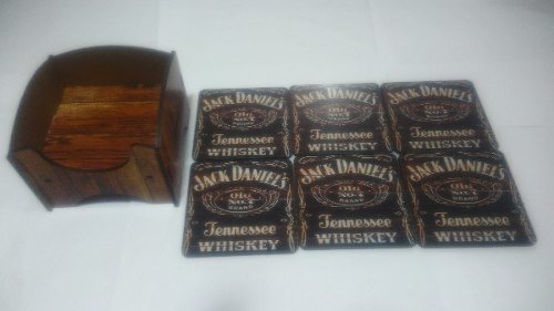 Kit 6 Porta Copos Jack Daniels