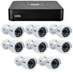 Kit 8 Câmeras de Segurança HD 720p Giga Security GS0016 + DVR Giga Security Multi HD + Acessórios