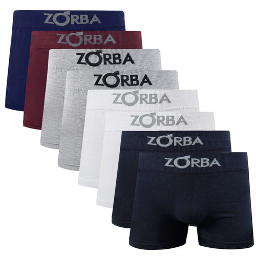 Kit 8 Cuecas Boxer Zorba Adulto com Algodão