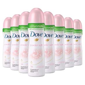 Kit 8 Desodorante Aerosol Dove Comprimido Powder 54g