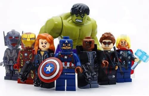 Kit 8 Vingadores + Kit 7 Lego Dinossauros - Sy