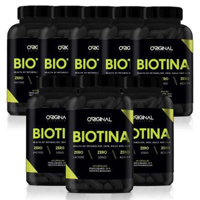 Kit 8x Biotina 60 Cáps - Original Nutrition