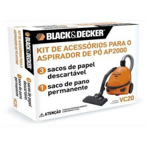 Kit Acessorios para o Aspirador de Po Black e Decker Ap2000