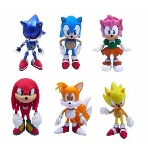 Kit 5 Bonecos Turma do Sonic 16 cm Action Figure em Promoção na Americanas