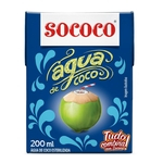 Kit Água De Coco Sococo 200Ml - 6 Unidades