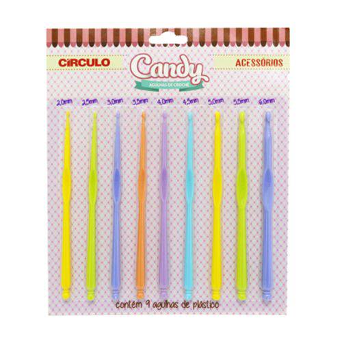 Kit Agulha para Crochê Candy Círculo S/a