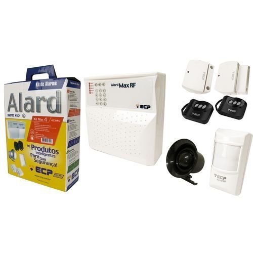 Kit Alarme ALARD MAX 4 C/Discadora 4 Setores ECP
