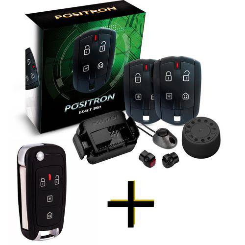Kit Alarme Automotivo Exact 360 Positron com Chave Canivete PX80