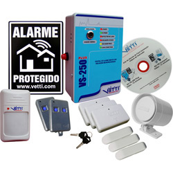 Kit Alarme Instale Fácil VS-250 Plus Modelo II - Vetti