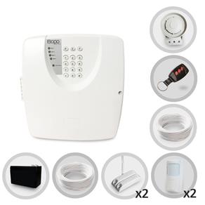 Kit Alarme Residencial Bopo 4 Sensores com Fio e Discadora